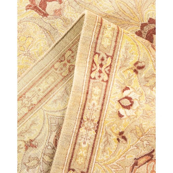 Eclectic, One-of-a-Kind Hand-Knotted Area Rug - Ivory, 9' 2" x 11' 9"
