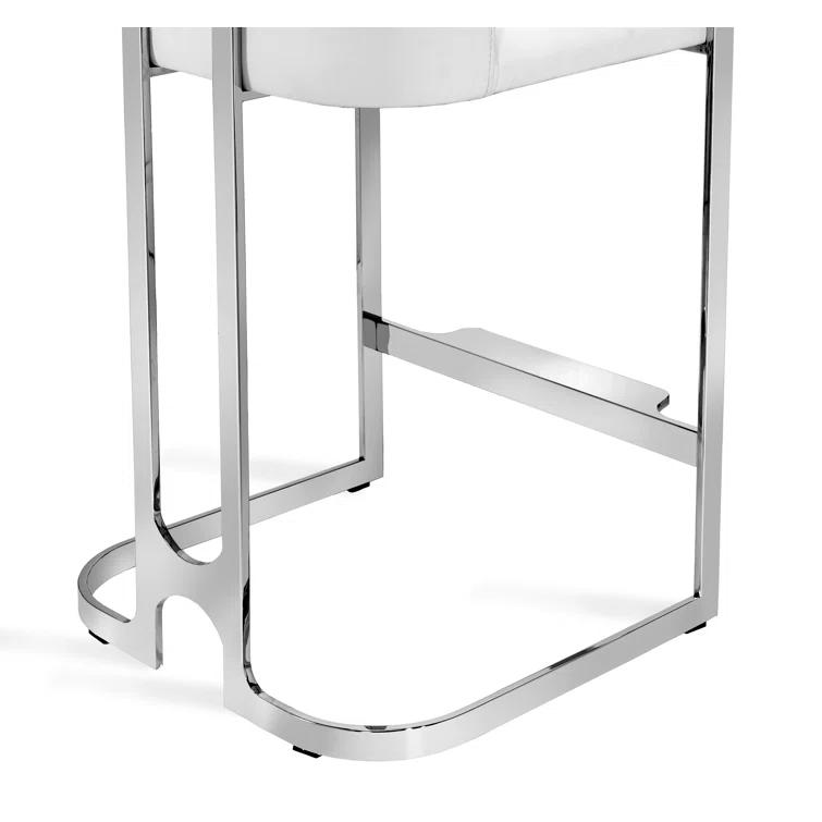 Interlude Banks Upholstered Counter Stool with Metal Frame