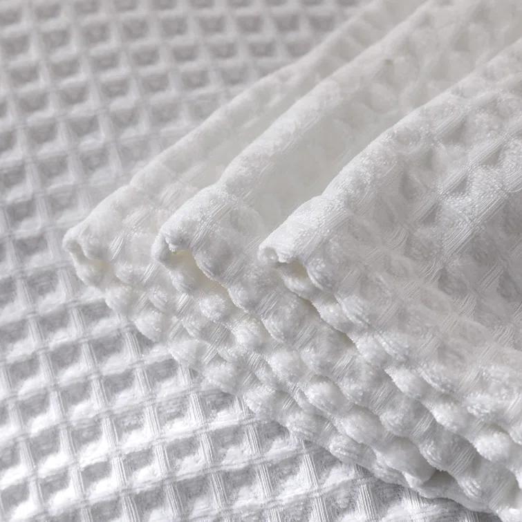 MeadowPark Fluffy Waffle Weave Polyester Chenille Bed Blanket