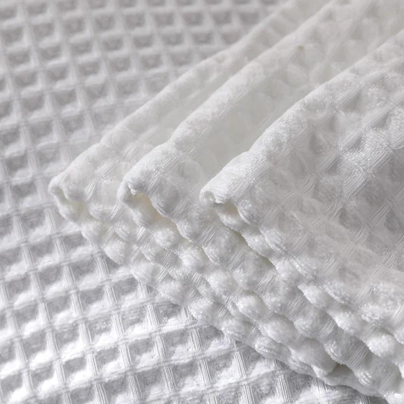 MeadowPark Fluffy Waffle Weave Polyester Chenille Bed Blanket