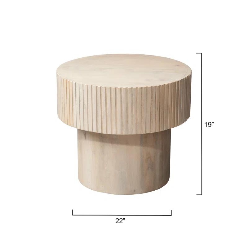 Notch Solid Wood End Table