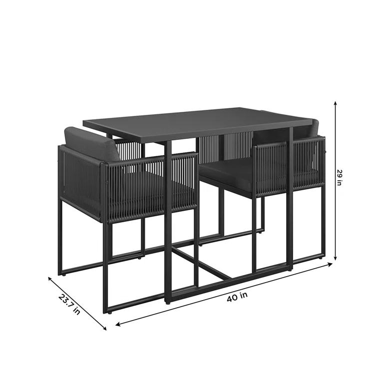 Wrought Studio™ Delyza 2 - Person Patio Conversation Sets with Cushions
