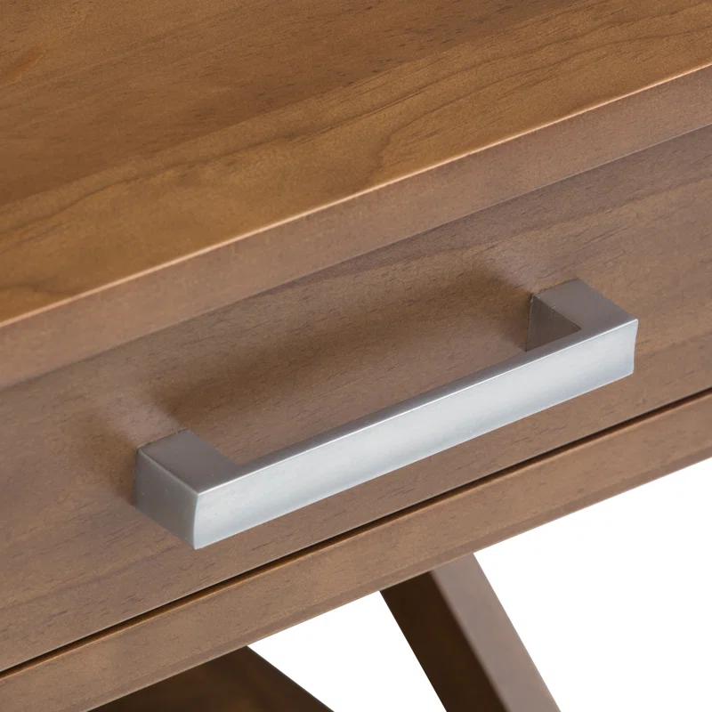 Simpli Home Kitchener 21"W Solid Mango Wood Square End Table with Storage Drawer