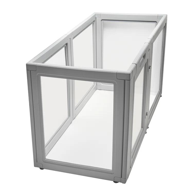 Front Row 30'' H 6 Panel Plastic Exercise Pen With Door