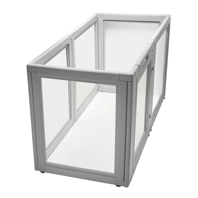 Front Row 30'' H 6 Panel Plastic Exercise Pen With Door