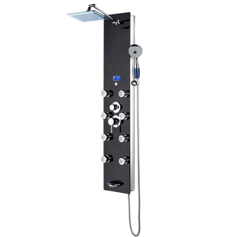 Blue Ocean SPA392B Blue Ocean 52 inch Aluminum Shower Panel With Shower Head