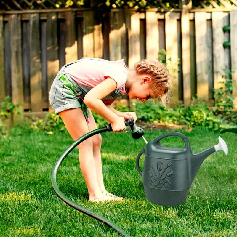 PMU 2 Gallon Watering Can - Plastic Water Can with Detachable Sprinkler Head Pkg/1