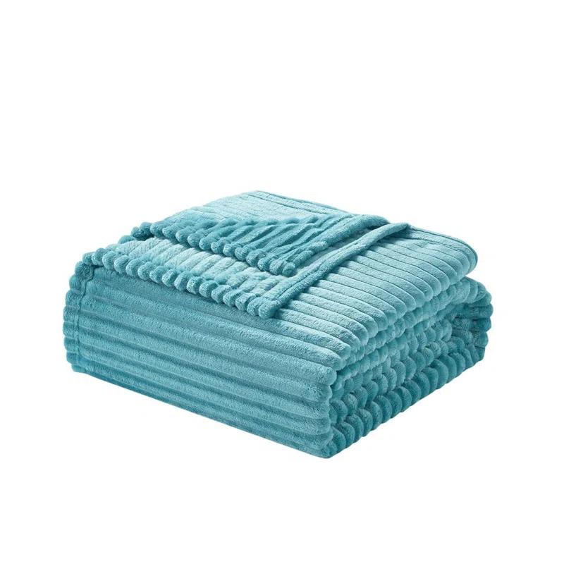 Nestl Nestl Cut Plush Cozy Throw Blanket - Fuzzy Warm Fleece Bed Blankets - Throws for Sofa, Bed, and Couch