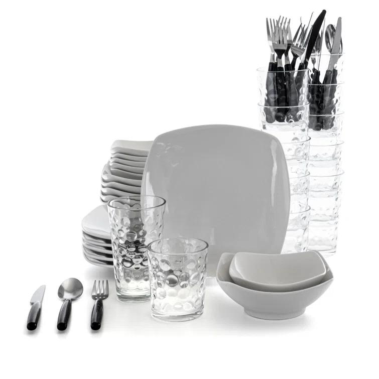 Wrought Studio™ Laurendeau 16 Piece Stoneware Dinnerware Set - Service for 4