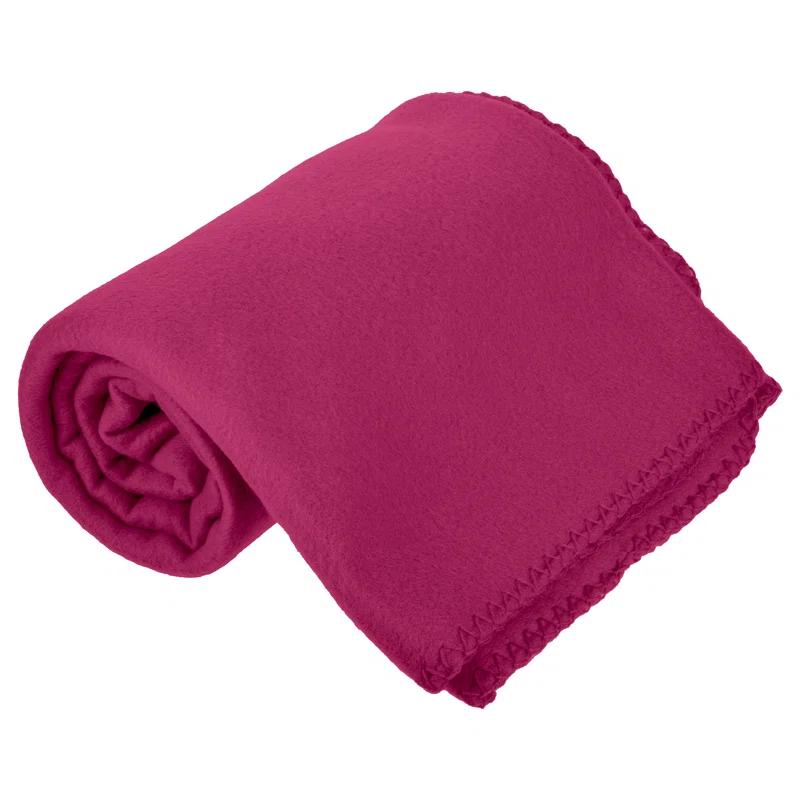 Imperial Home Cozy Comfort 50 x 60 Inch Cozy Fleece Throw Blanket