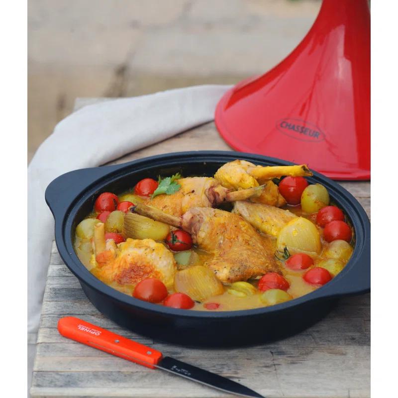 Chasseur 3.7 Quarts Enameled Cast Iron Round Tagine