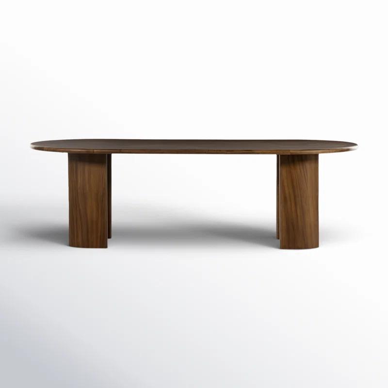 Nausica Oval Dining Table - Dark Brown