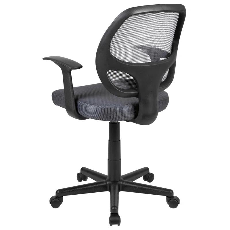 Mid-Back Mesh Swivel Ergonomic Task Office Chair - Arms