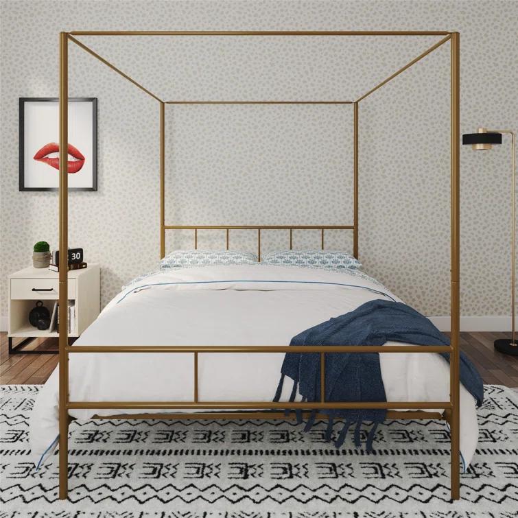 Novogratz Marion Metal Canopy Bed