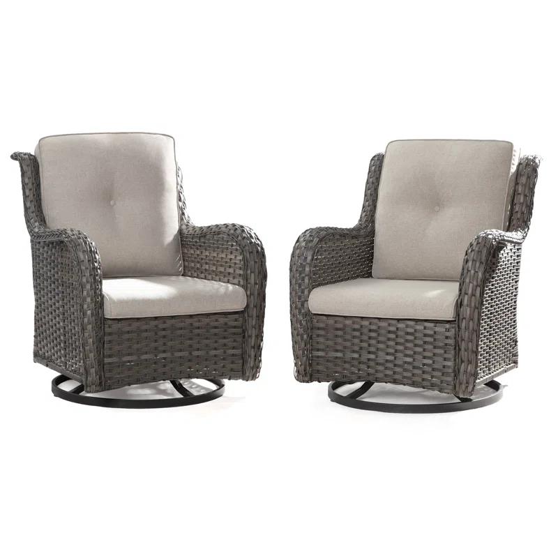 Outdoor Dining Armchair with Cushion