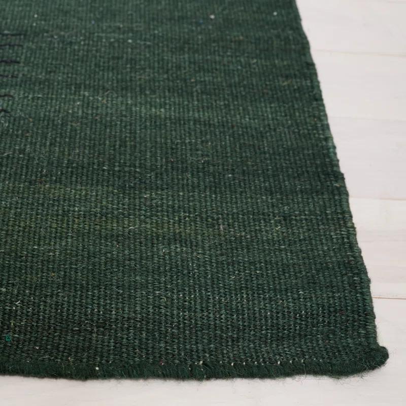 Safavieh Dhurries Flat Weave Wool/Cotton Rug in Yellow/Brown
