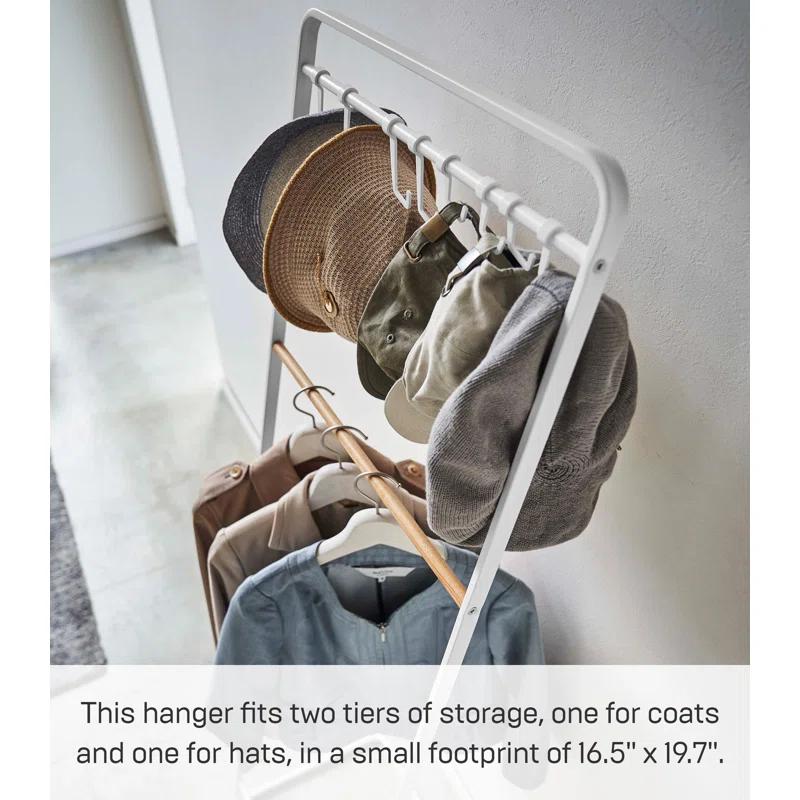 Yamazaki Home Steel 8 - Hook Freestanding Coat Rack