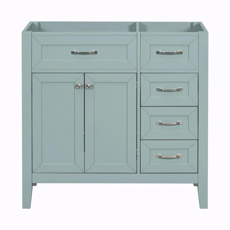 Winston Porter Shaynia 35.5 Single Bathroom Vanity Base Only