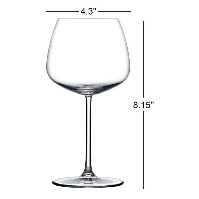 Nude Mirage 19.25oz. Crystal Wine Glass Set (Set of 2)