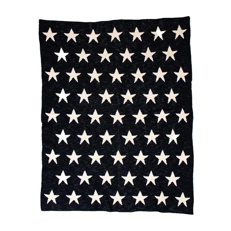 Parkland Collection Starry Starry Night Transitional 100% Cotton Throw | Wayfair