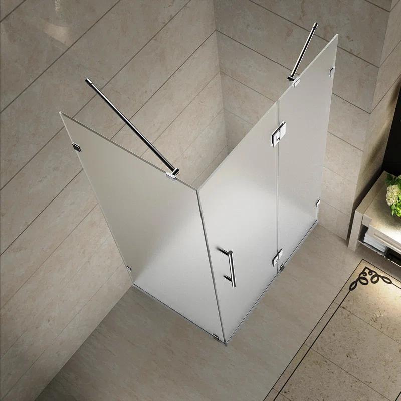 Aston Avalux 36" x 72" Rectangle Hinged Shower Enclosure SEN987F-CH-3634-10