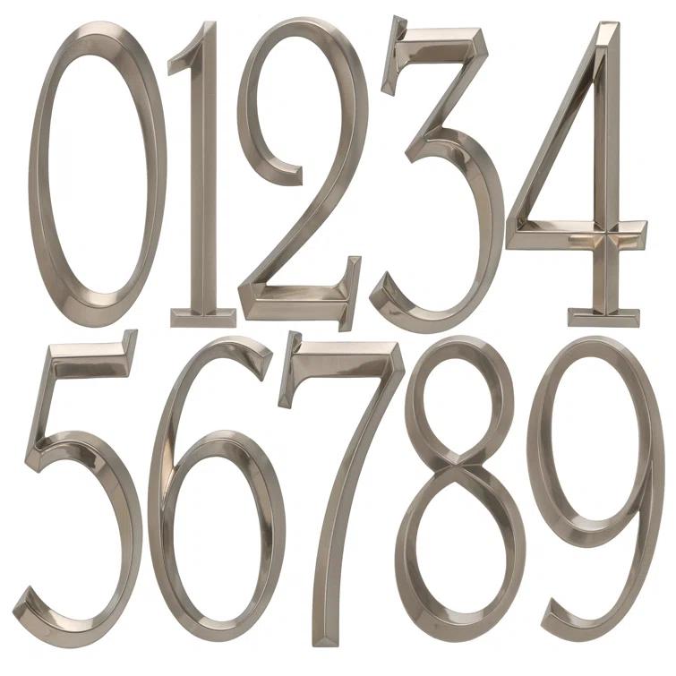 Whitehall Products 6 in. Surface Mount House Number