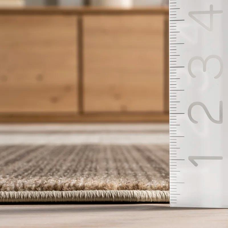 Ebern Designs Cedarwood Fringed Area Rug