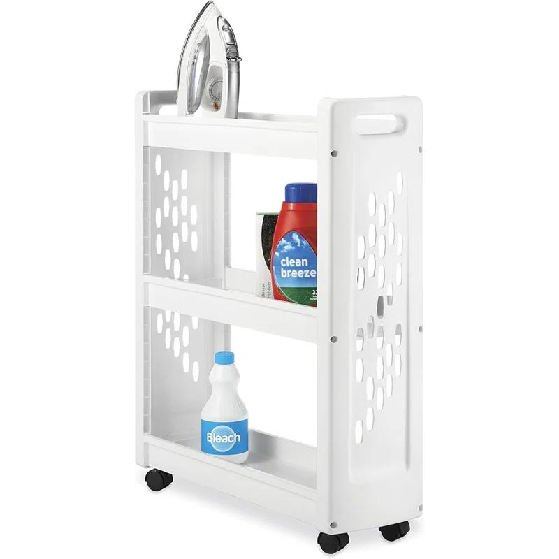 Whitmor, Inc Plastic Free Standing Laundry Cart with Wheels
