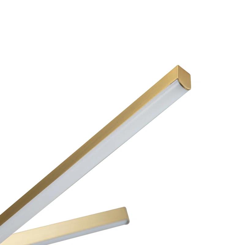 Wade Logan® Athiran Aluminum Dimmable LED Modern Linear Chandelier