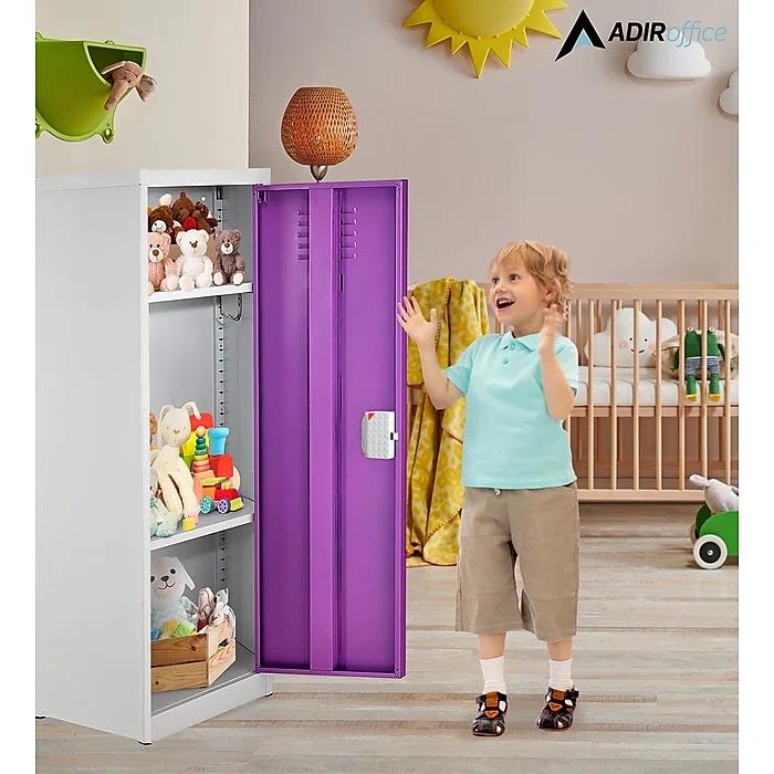 AdirOffice AdirOffice 48" H x 15" W Steel Single Tier Storage Locker with Digital Lock