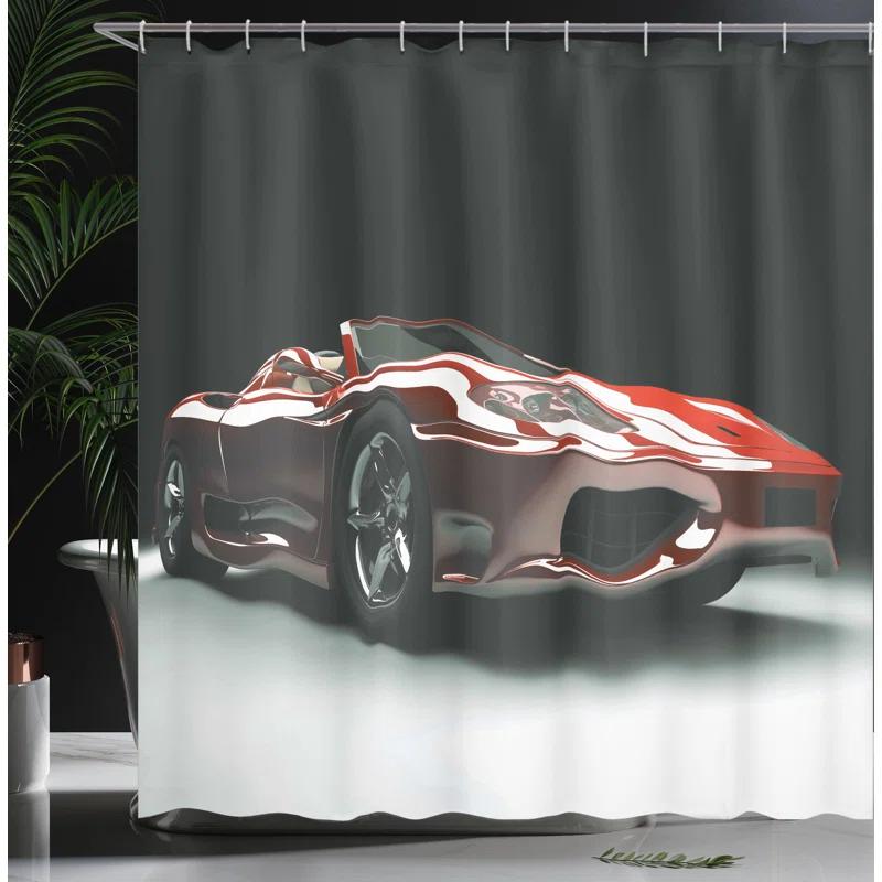 Ambesonne Shower Curtain with Hooks Included