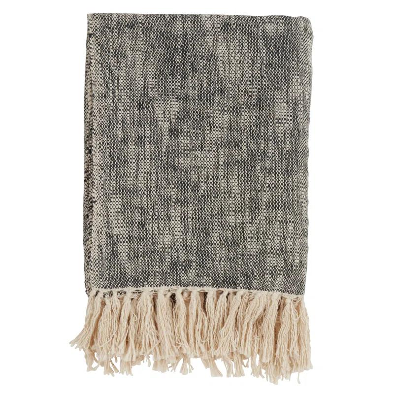 Saro Sevan Collection Hand Woven Throw Blanket