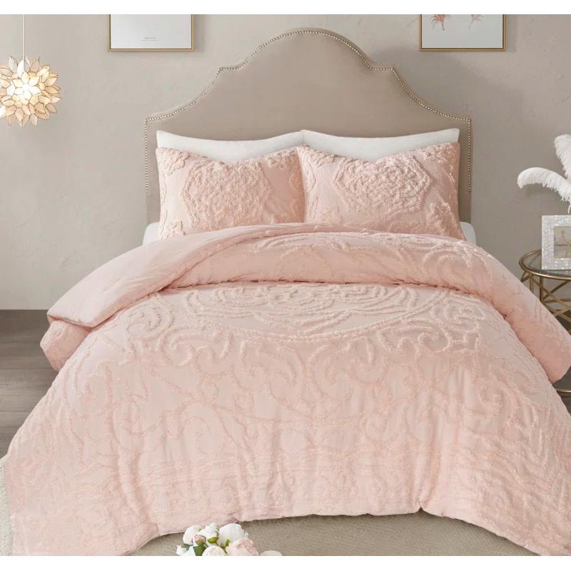 Madison Park Laetitia Tufted Cotton Chenille Medallion Comforter Set