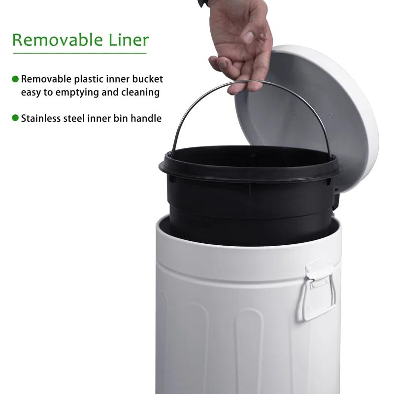 Innovaze Metal Step On Kitchen Trash Can - 3.2 Gallons