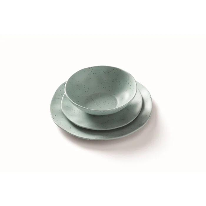 Oneida Terrazzo Melamine 12 Piece Dinnerware Set & Reviews | Birch Lane