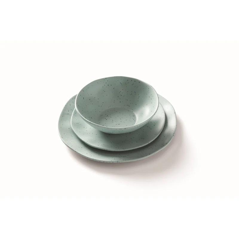 Oneida Terrazzo Melamine 12 Piece Dinnerware Set & Reviews | Birch Lane