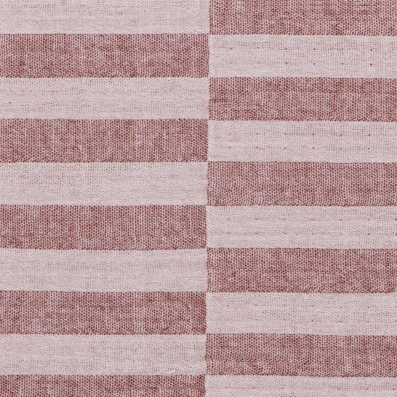 babyletto Maroon Stripe Muslin Crib Sheet