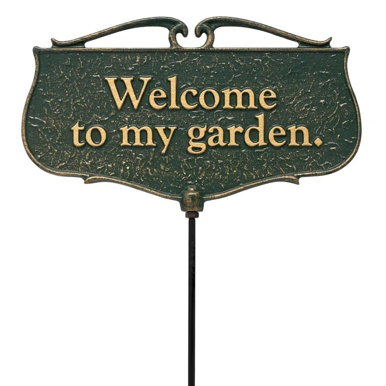 Flora & Fauna Welcome to My Garden Poem Garden Sign