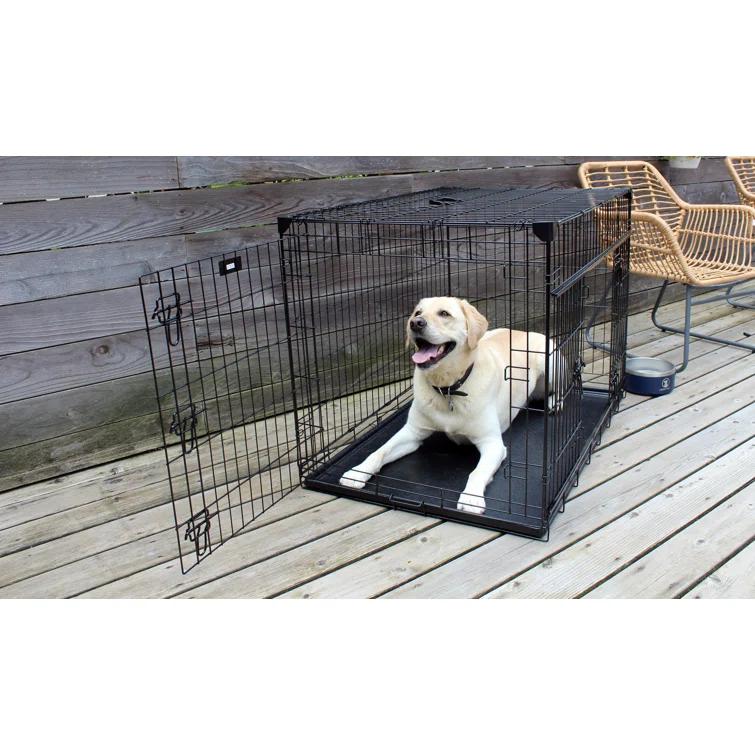 Lucky Dog Sliding Door Crates Pet Crate with Sliding Double Door