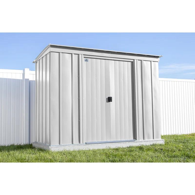 Arrow 8 ft. W x 4 ft. D Galvanized Steel Vertical Storage Shed