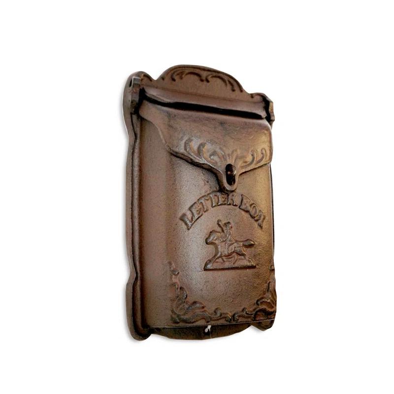 NACH Cara Cast Iron Wall Mounted Mailbox
