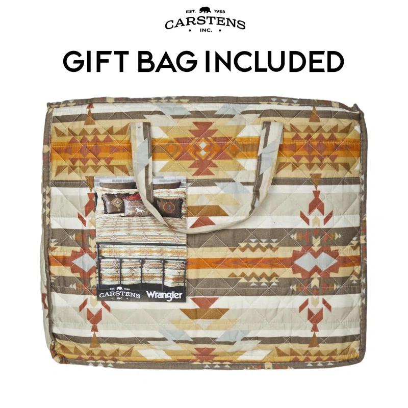 Carstens Inc. Amarillo Sunset Geometric Shapes Quilt Set