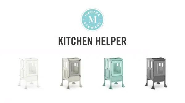 Martha Stewart Martha Stewart Living & Learning Kids' Kitchen Helper Foldable Step Stool