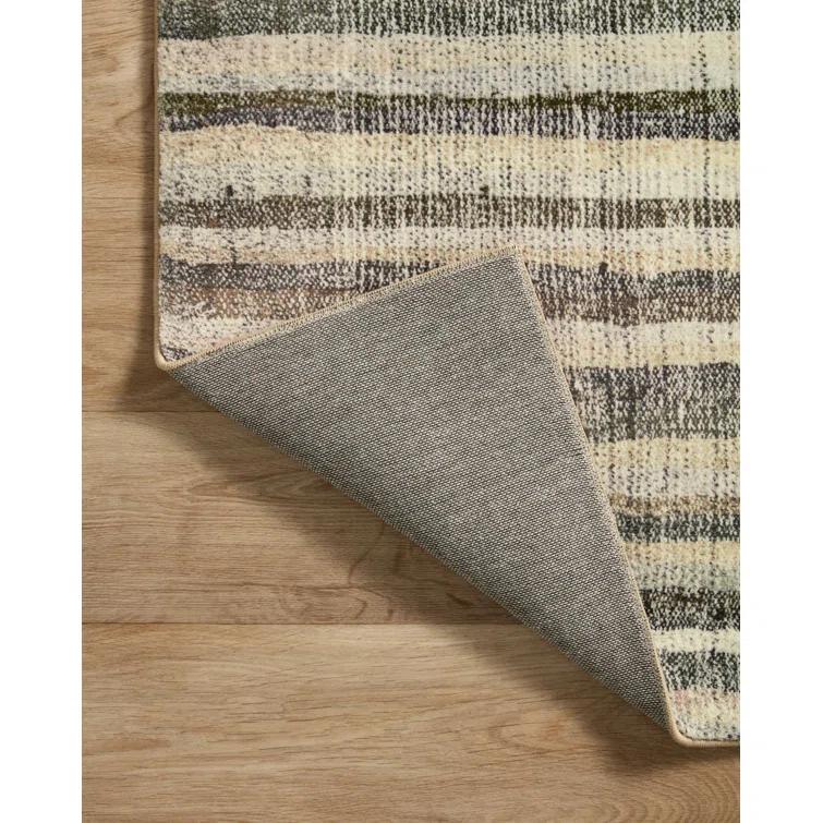 Humphrey Rug by Chris Loves Julia x Loloi - Natural and Moss / 2'3" x 11'6"