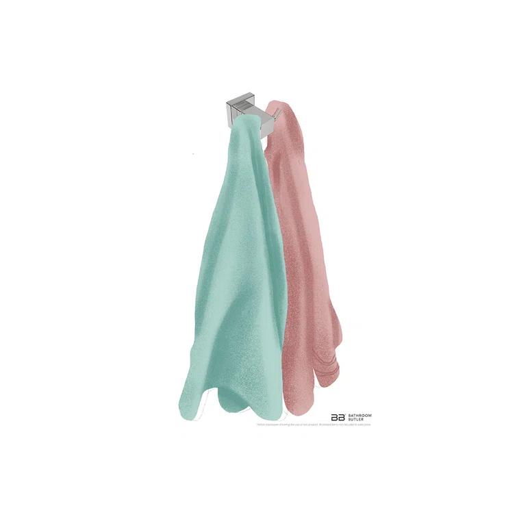 Bathroom Butler 8500 Series Double Wall Mounted Robe Hook 8511POLS