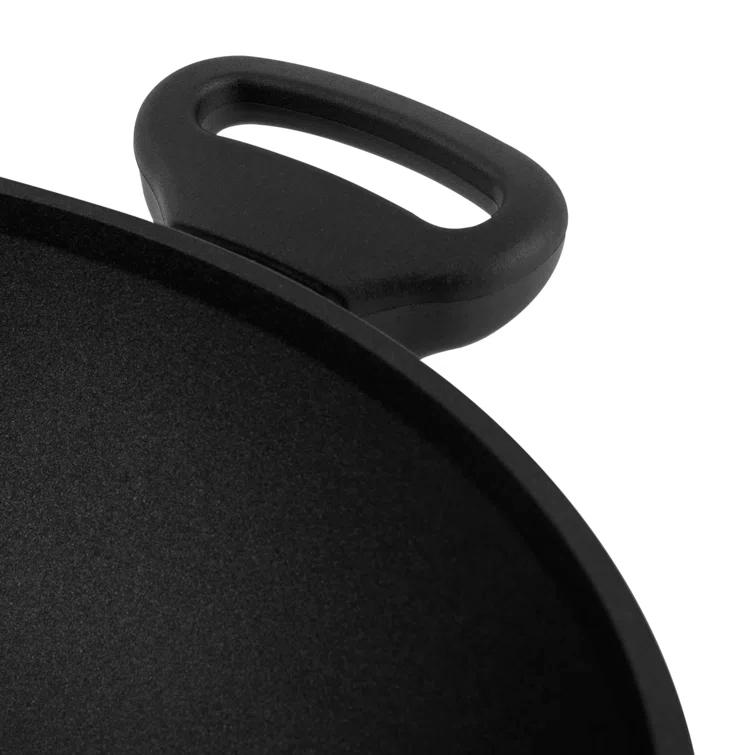 Aroma AROMA 12.5-Inch Ultimate Wok 5Qt. Nonstick Cast Aluminum Cookware, Thermal Base for Consistent Heating