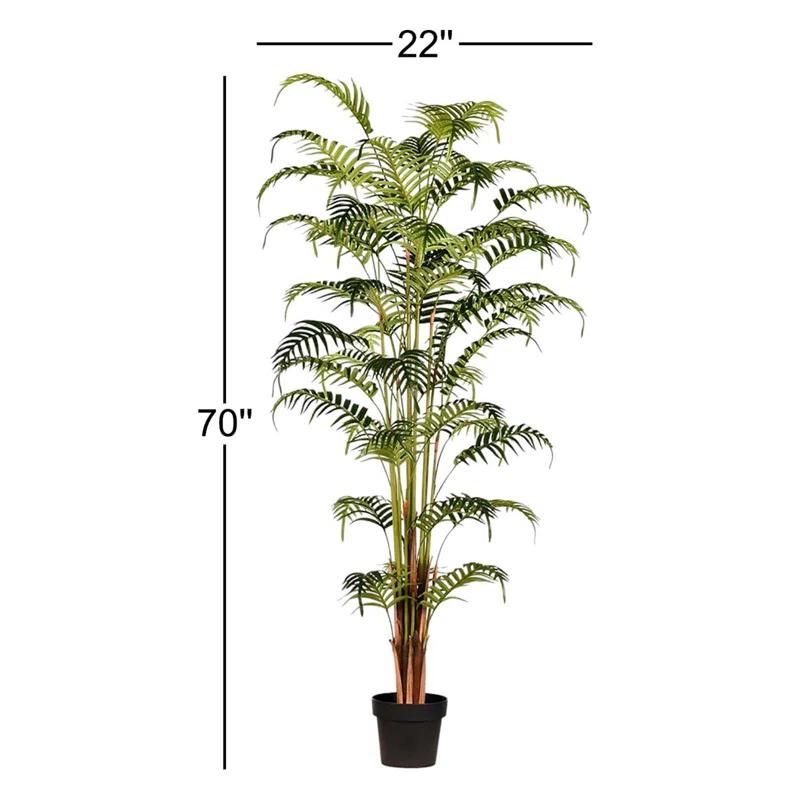 Birch Lane™ Madie 70" Artificial Potted Fern Palm Real Touch Leaves