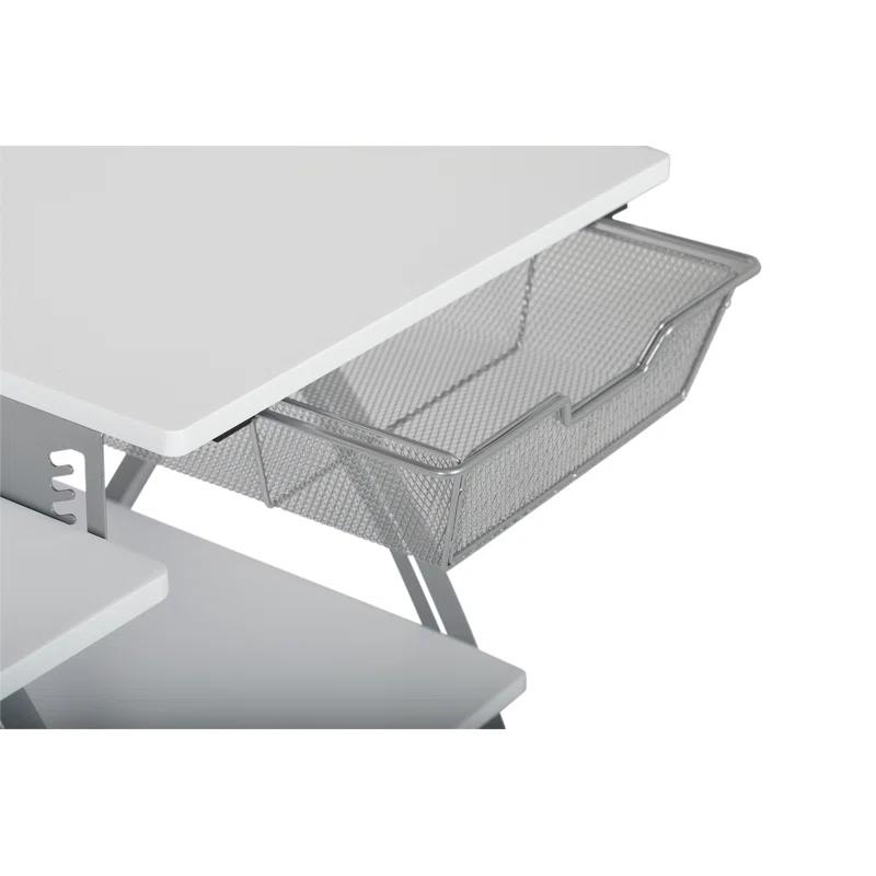 56.75'' x 23.5'' Sewing Table with Sewing Machine Platform