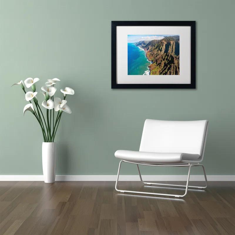 Trademark Fine Art "Napali Coast" by Pierre Leclerc Framed Photographic Print