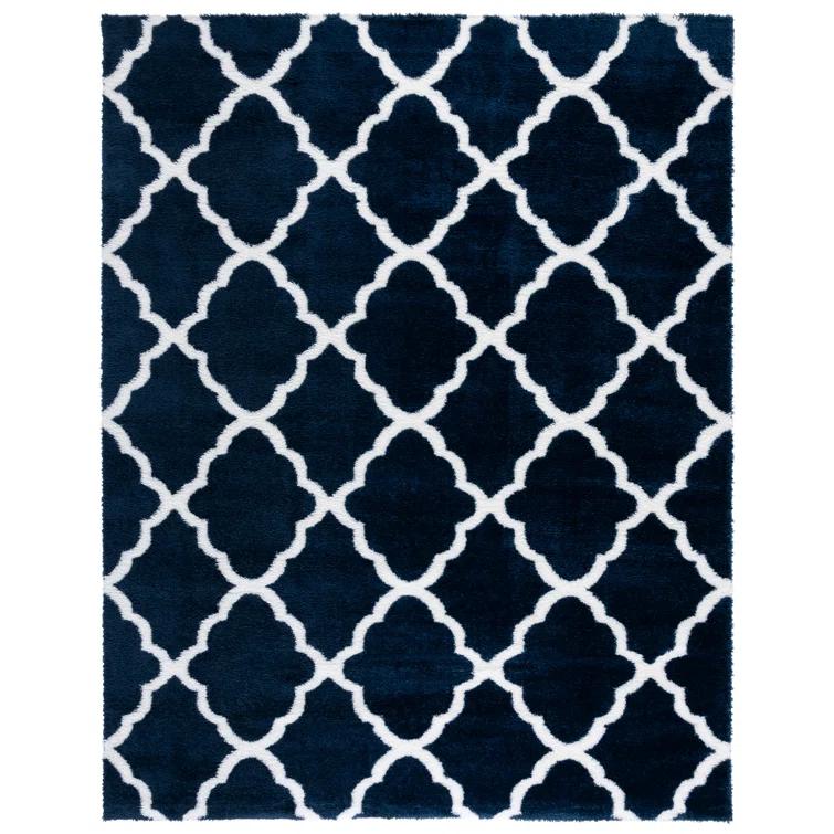 Rosdorf Park Danesha Tahoe Shag Performance Geometric Rug